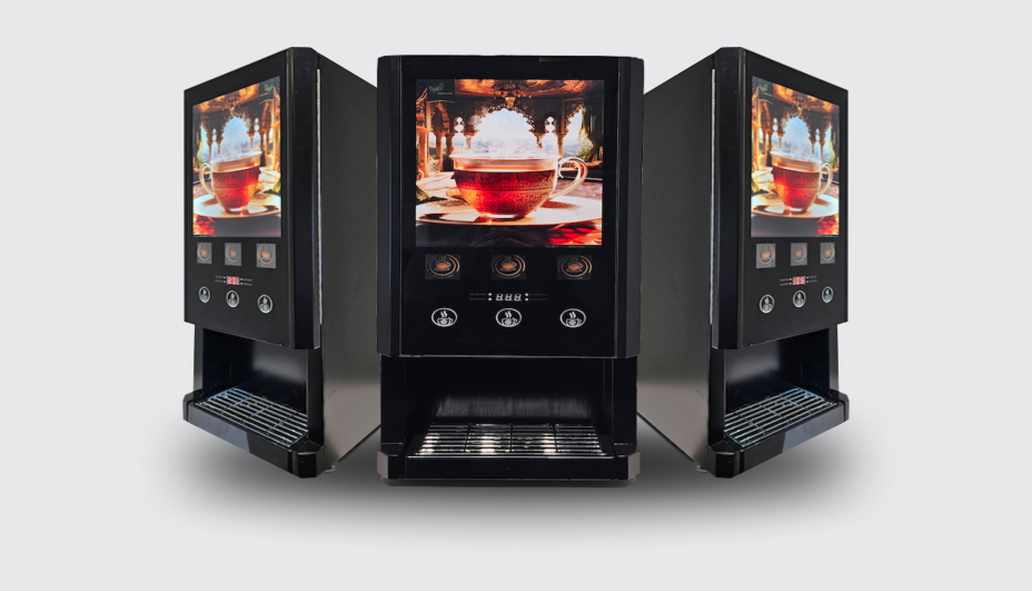 Chai Machine — voor- en zijaanzicht